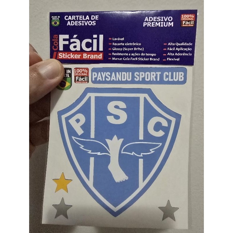 Adesivo Paysandu Sport Club - Alta Qualidade, Resistente à Água, Durável para Carro, Moto ou
Superfície Lisa