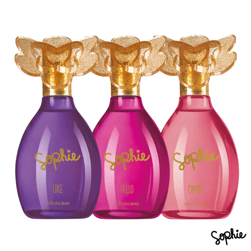 Sophie Colônia Infantil Feminina - 100ml (O Boticário): Hello, Like ou Candy