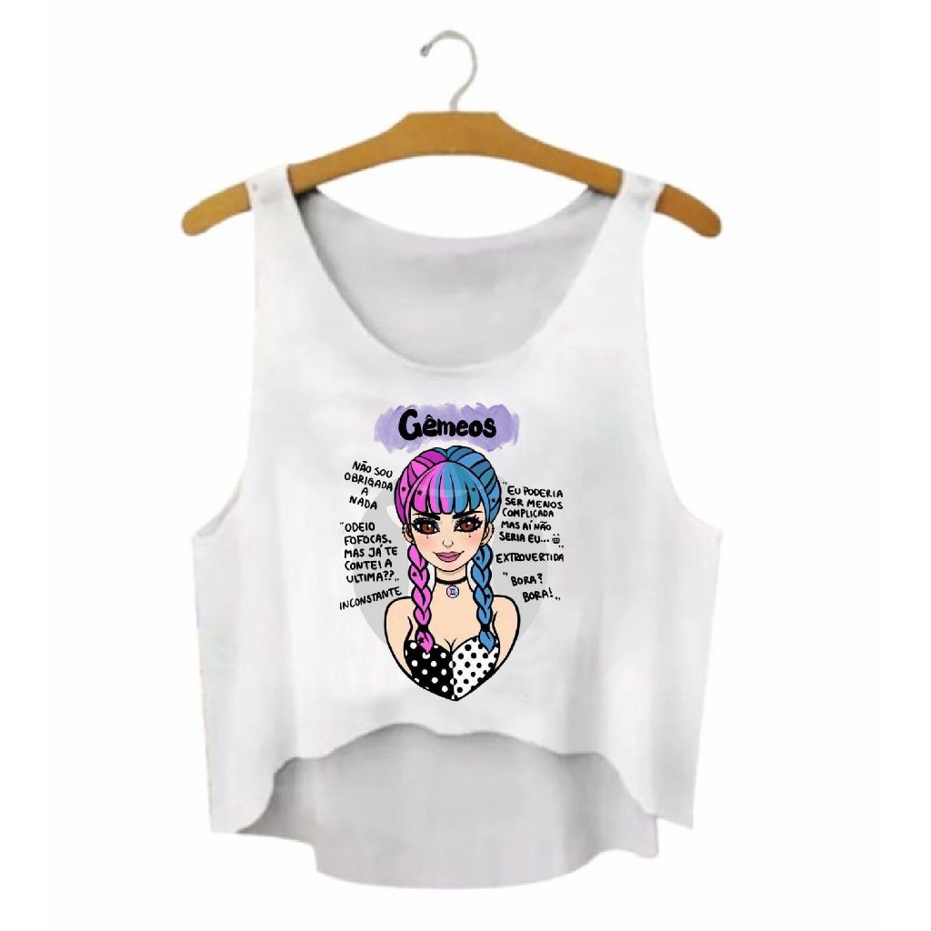 Imagem Cropped Feminino Signos Leve