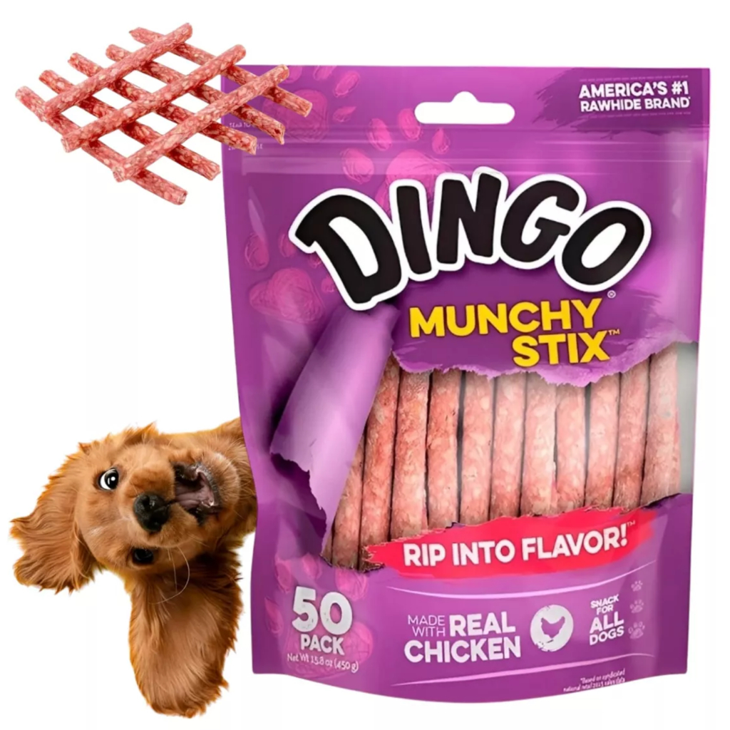 Petisco Cães Dingo Special 48 Unidades Frango Palitos Dog Fórmula Pet Cachorros Natural Couro Ossos Palito Pets Golden