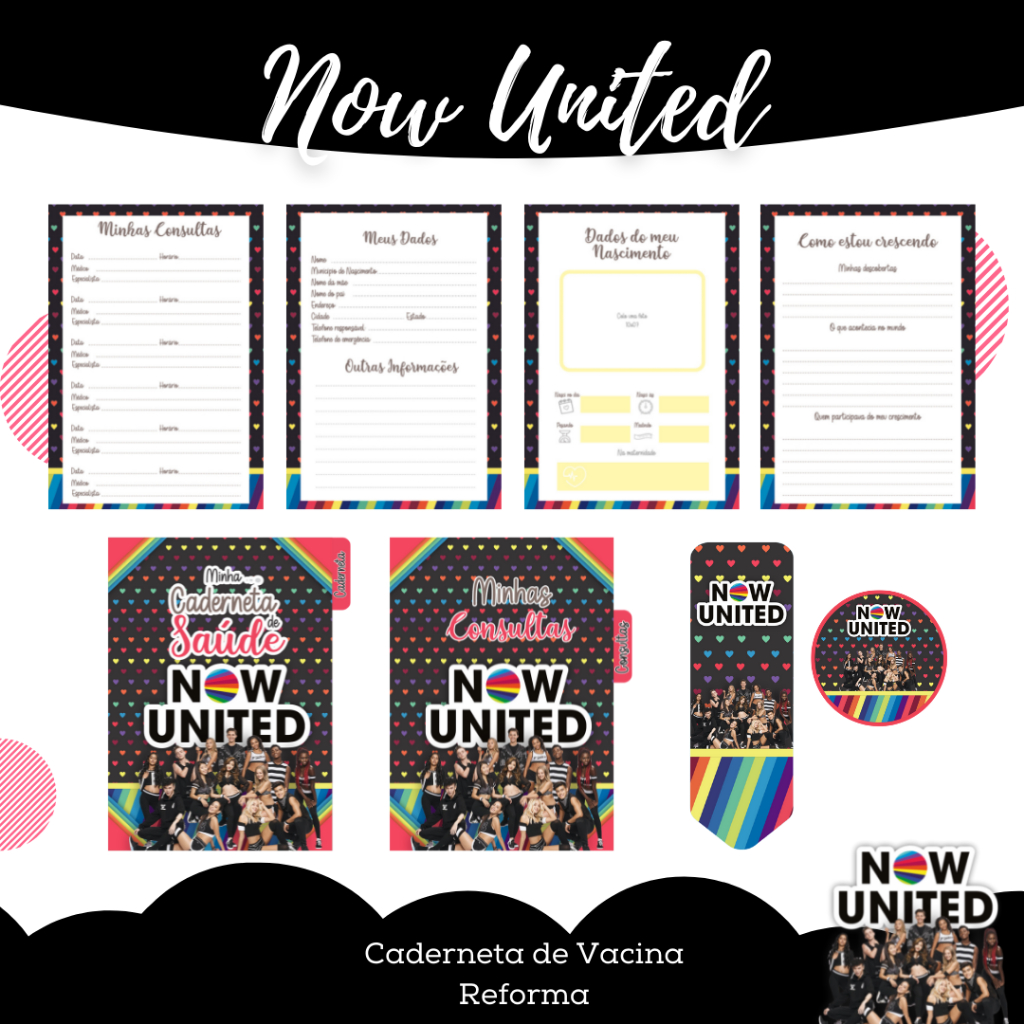 Caderneta de Saúde e Livro de Memórias - Now United