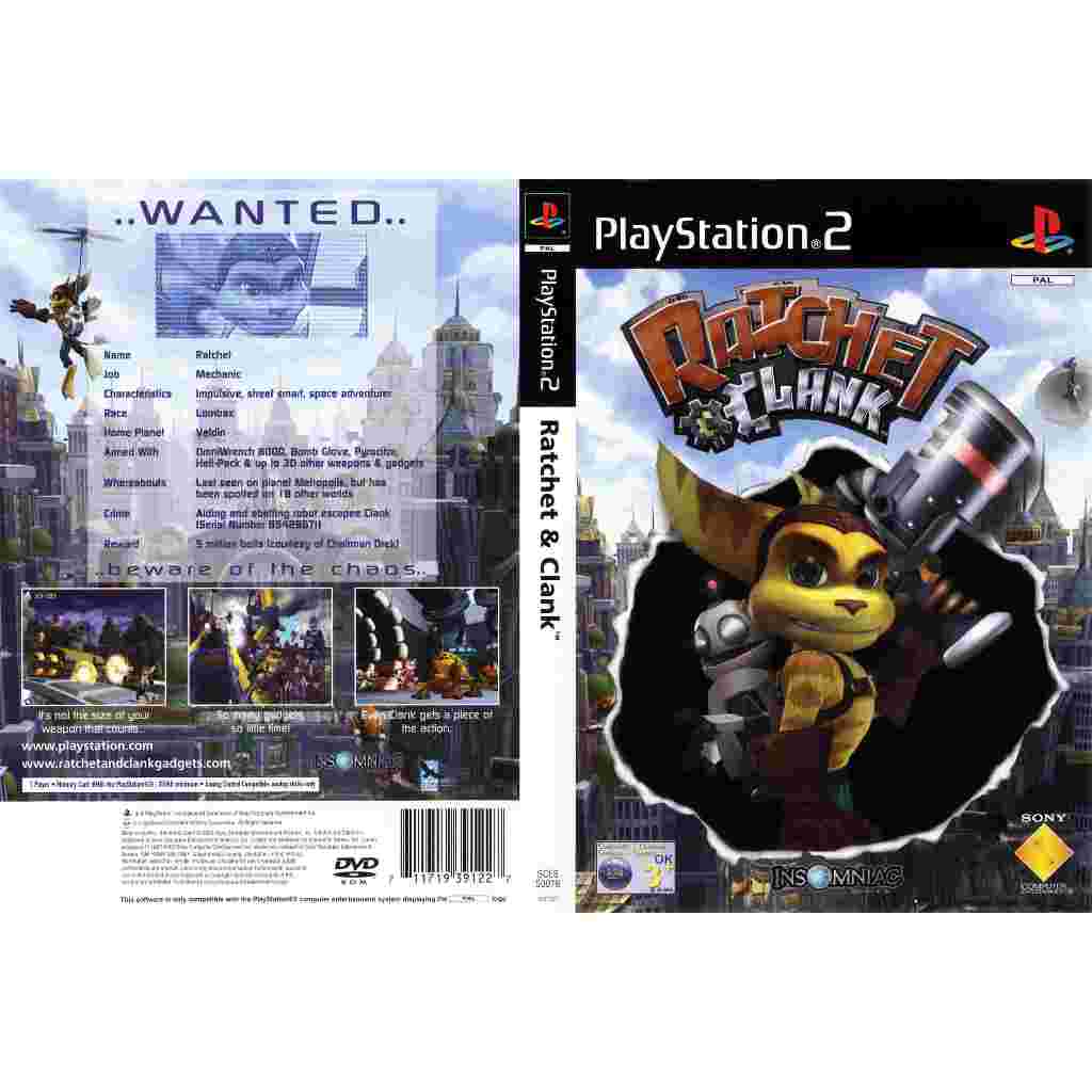 Jogo Ratchet & Clank 1 Ps2 Desbloqueado