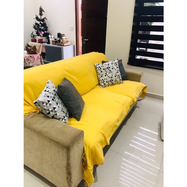 Manta Para Sofá Gigante Super King 4,00Mx1,80M Decorativa Capa De Sofá Grande 100% Algodão 1 Unidade