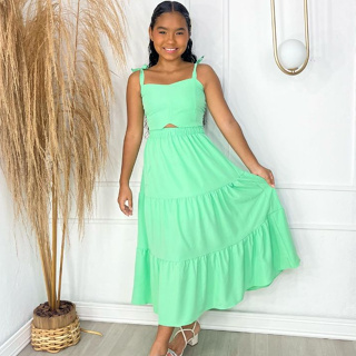 Conjunto De Saia E Cropped Infantil Blusinha Midi Infanto Juvenil Sedinha Crepe Casual Festa em Oferta na Shopee