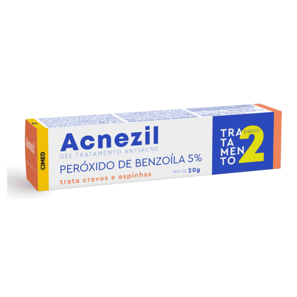 Acnezil Gel 5% 20g Trata Cravos e Espinhas Cimed