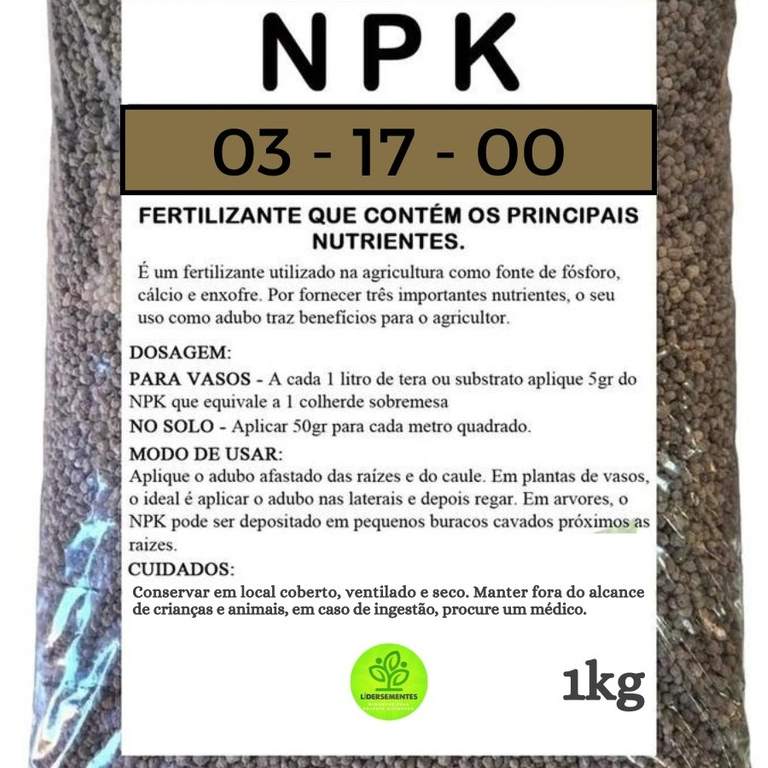 Adudo Fertilizante Super Fosfato Simples Npk 031700 Hortaliças Flores Rosas do Deserto em Oferta na Shopee