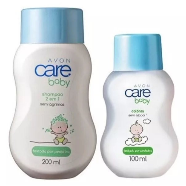 Kit Avon Care Baby Colônia 100ml + Shampoo 2 em 1 200ml