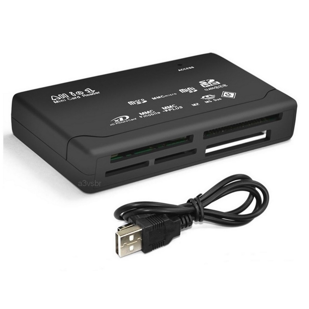 Leitor adaptador cabo usb cartão memória micro tf sd hc xc compact cf m2 ms xd plug conector tomada