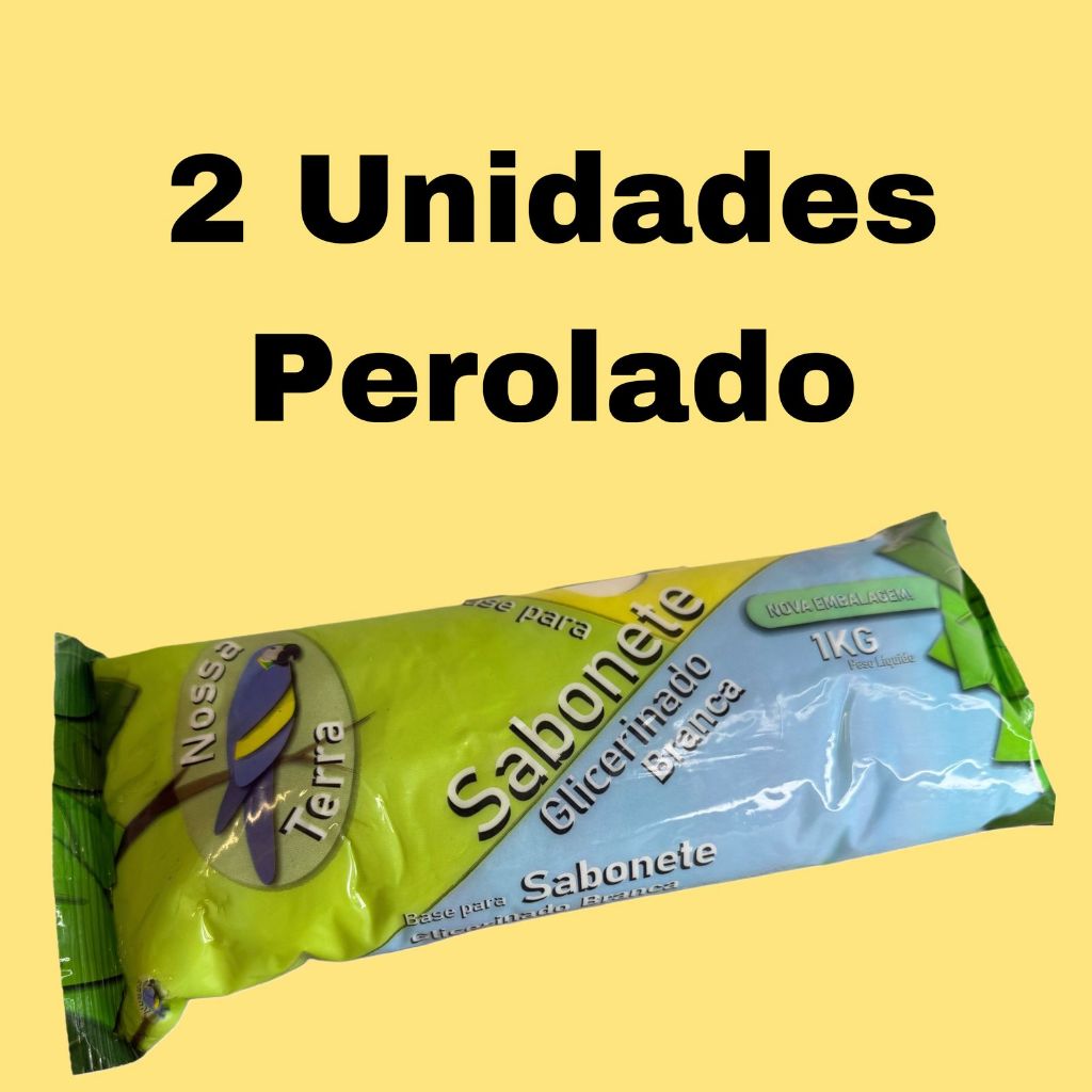 2 und Bases para sabonete glicerinado Nossa Terra perolada 1kg