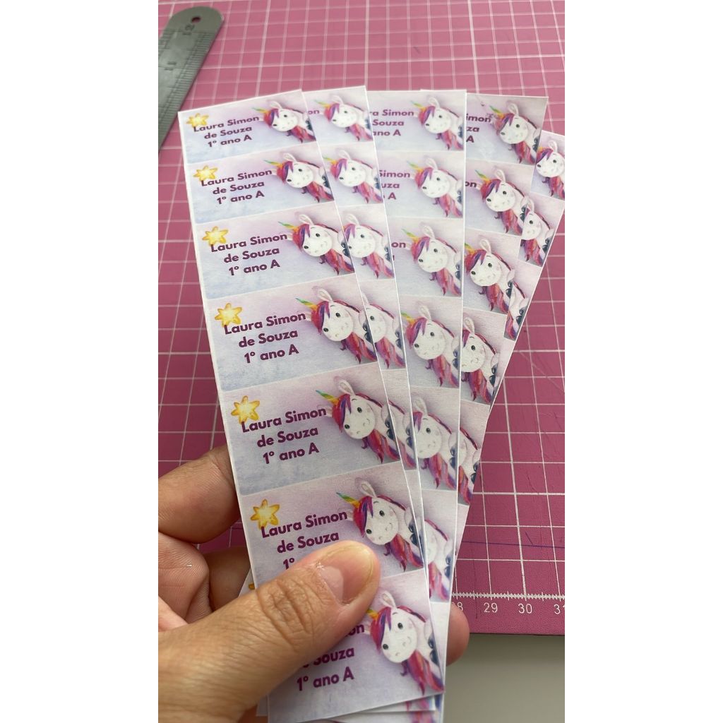 Tag personalizada para lembrancinhas Nome Idade Data Aniversário infantil