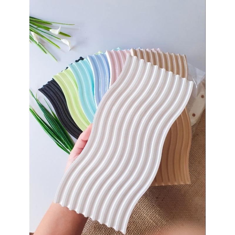 Bandeja Ondulada Wave em Gesso com Diversas Cores - Ideal Para Joia, Lavabo, Acessório ou Expositor em Oferta na Shopee