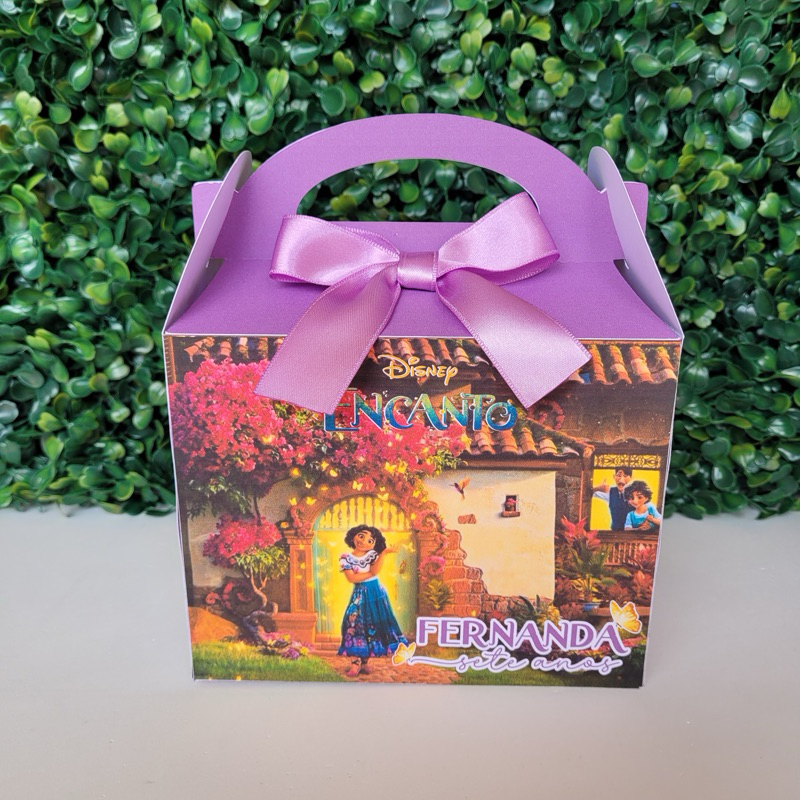 Maletinha Personalizada - Lembrancinha para aniversário - bolsinha Personalizada tema Encanto Disney - Lancheirinha