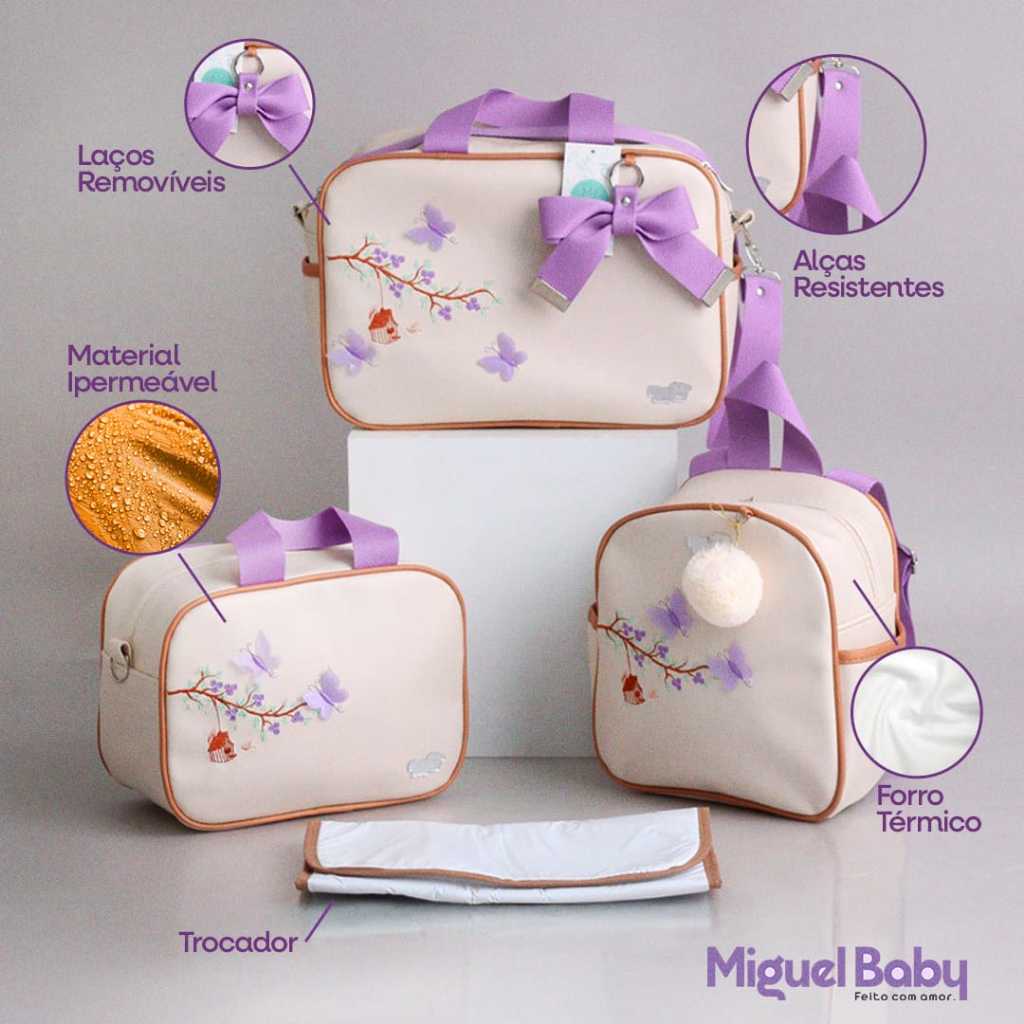 KIT maternidade Premium  4 peças luxo para menino/ menina