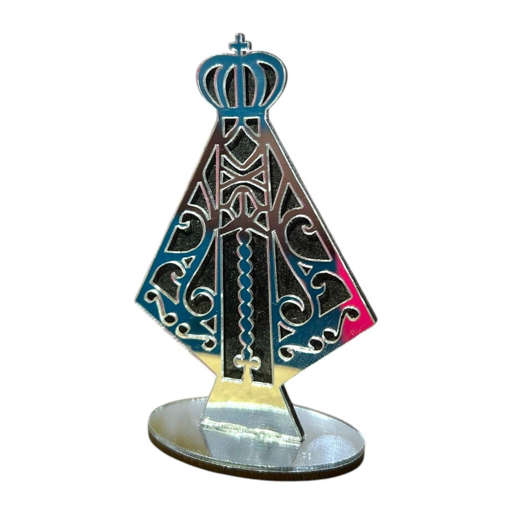 IMAGEM NOSSA SENHORA APARECIDA ESPELHADA EM MDF E ACRÍLICO