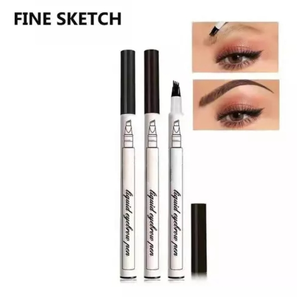 Caneta Microblading Para Sobrancelha Ponta Tipo Garfo À Prova D’Água /Caneta