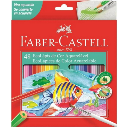 Lápis de Cor Faber Castell Aquarelavel 48 Cores: Onde Comprar | BuscaProdutos