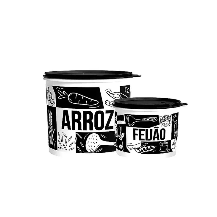 Kit Tupperware Caixa de Mantimentos Pop Box PB 2 peças
