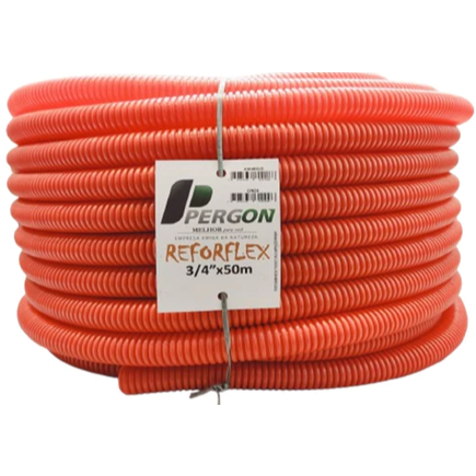 KIT Conduíte Corrugado Laranja com até 100MTS  - Eletroduto 3/4  25mm(DN) em Oferta na Shopee