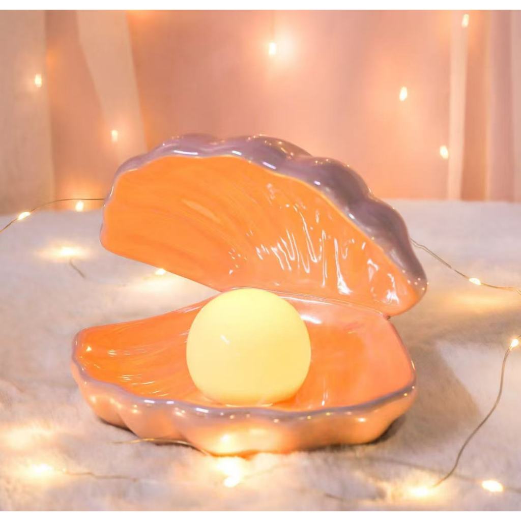Luminária Pérola Atmosfera | Luz Noturna Decorativa de Mesa