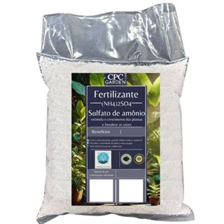 Fertilizante Sulfato de Amônio Branco N20  S24 CPC Garden em Oferta na Shopee