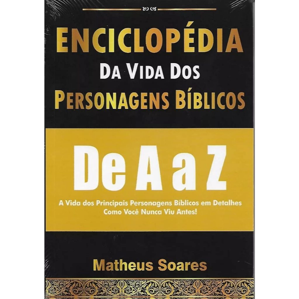 Enciclopédia Da Vida Dos Personagens Bíblicos De A a Z em Oferta na Shopee