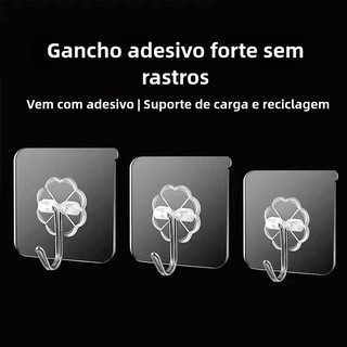 10/20 Gancho Adesivo Parede Multi Funcional Autocolante Casa Cozinha Quarto Banheiro Orga…