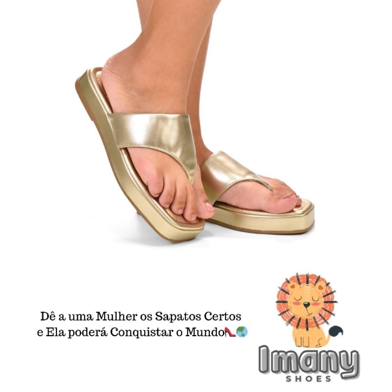 Chinelo Rasteira FlatForm Sandália Feminina Papete Confortável Dia a Dia Tendência Lançamento