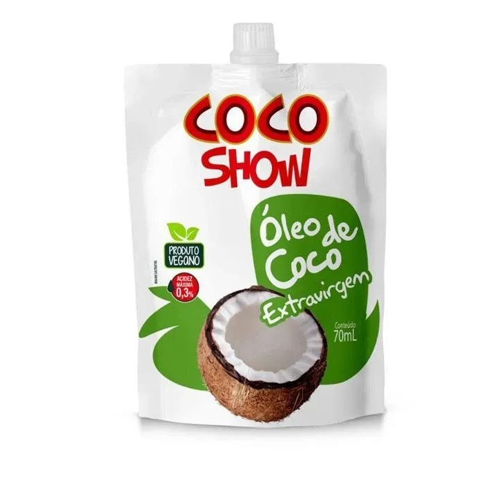 Óleo de Coco Extravirgem Coco Show - Copra 70ml - unidade em Oferta na Shopee