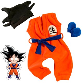 Macacão Kimino Jardineira RN Dragon Ball Goku Bebê Criança em Oferta na Shopee