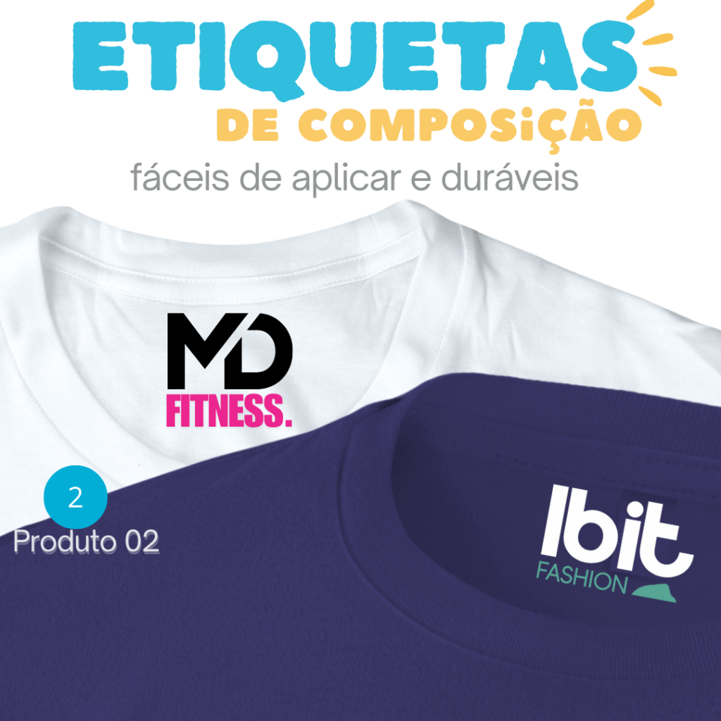 240 Unidades I Etiqueta de Composição, Etiqueta Termocolante Logomarca, Moda Fitness, Moda Praia. em Oferta na Shopee