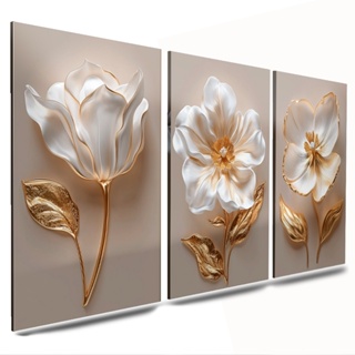 red quadros decorativos mdf  flor flores branca sala quarto cozinha escritorio em Oferta na Shopee