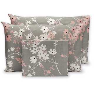 Jogo De Lençol Queen 3 Peças 100% Algodão ponto palito estampado em Oferta na Shopee