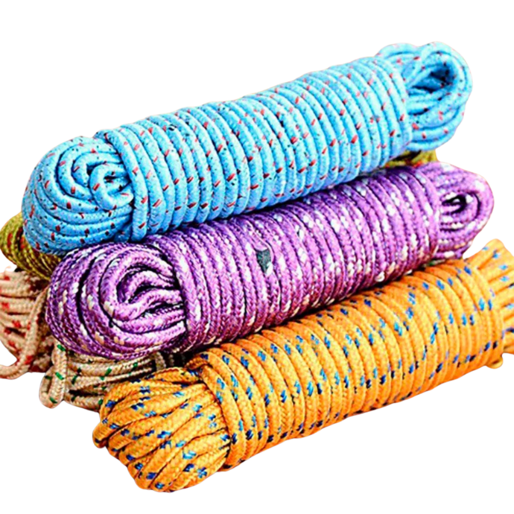 Cordas Multiuso de 10 e 20 Metros Super Resistente para Varal Camping Lona Moto e Uso Geral