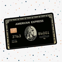 Adesivo para Cartão de Credito e Debito American Express Black