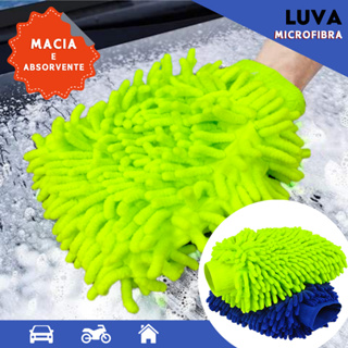 Luva de Microfibra para Limpeza de Carros, Móveis e Outras Superfícies - Multiuso - Mazzal em Oferta na Shopee