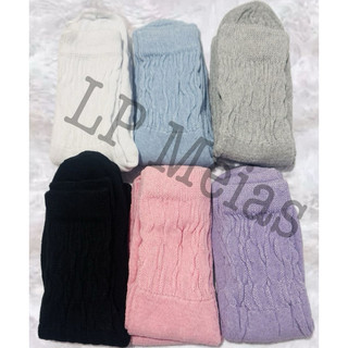 kit 3 a 12 Pares De Meia Feminina para Frio e Academia Aerobica Fitness Lisas Exercicio