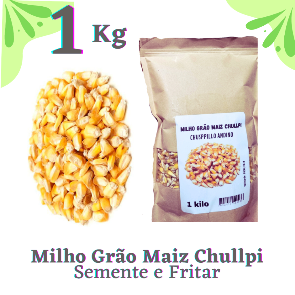 Milho Semente Chullpi cancha Chuspillo pra Semente y fritar