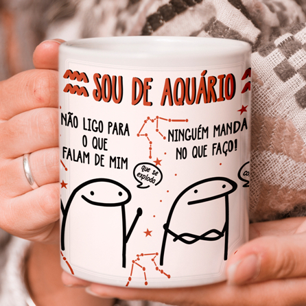 Imagem Aquário Signos (série limitada) - Caneca 325 ml Personalizada