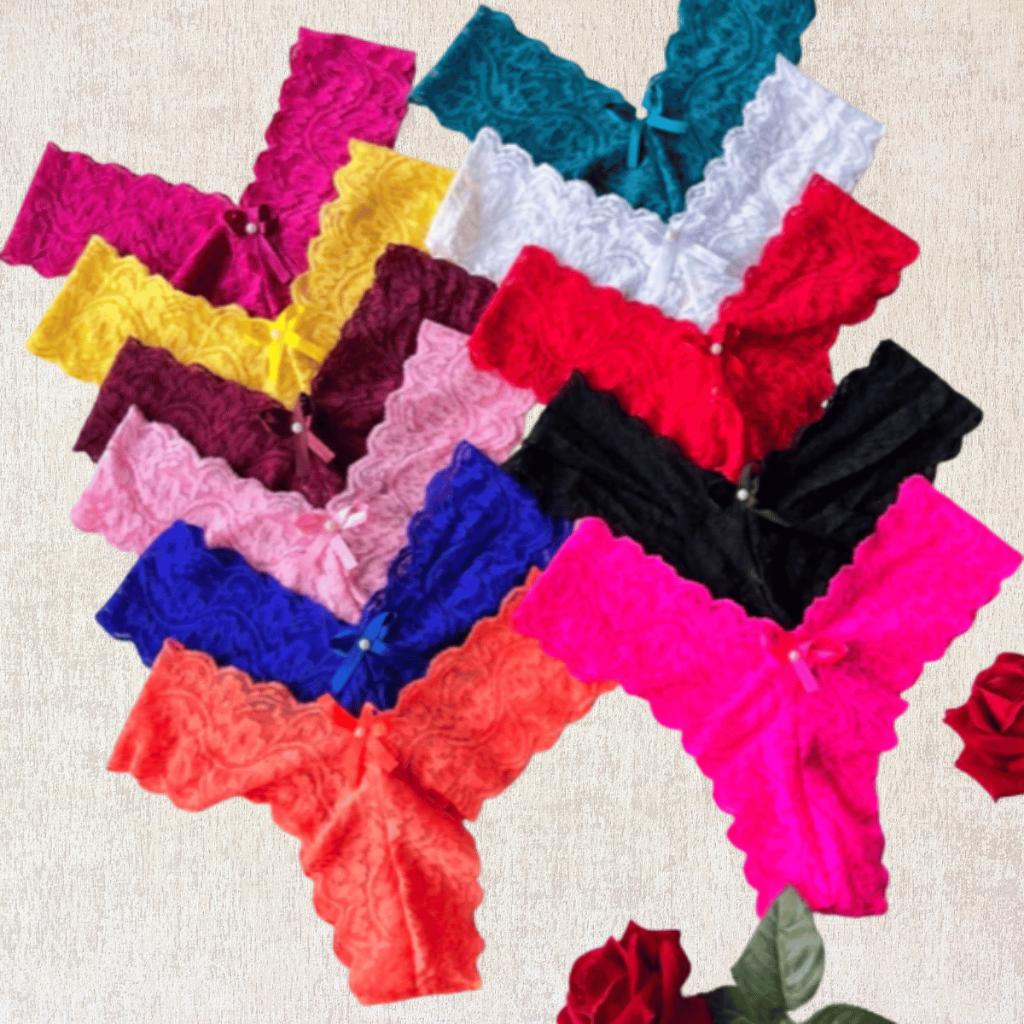Kit 6 Calcinhas Asa Delta Fio Dental Lingerie Calcinha Renda Conforto Cores Variadas Kit 3 em Oferta na Shopee