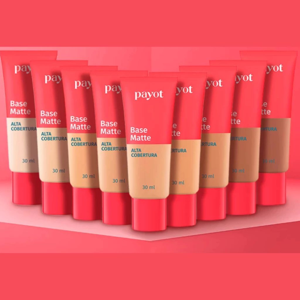 Base Líquida Matte Alta Cobertura 30ml -Lançamento Chérie PAYOT