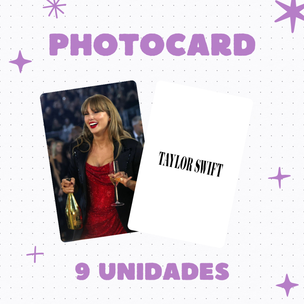 Photocard Taylor Swift - PACK COM 9 UNIDADES (versão com ou sem verso, vários packs disponíveis) em Oferta na Shopee
