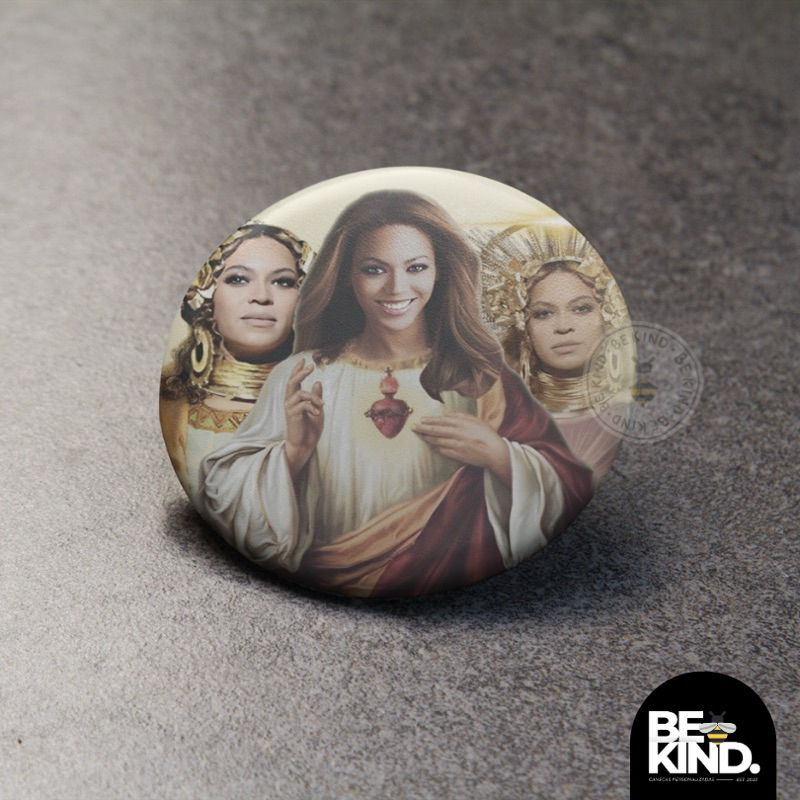 Botton/Broche 4,5cm Personalizados BEYONCÉ Blessed | be kind.