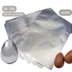 50~200 folha chumbo embalagem alumínio para ovo de Páscoa 40x50 páscoa 2025 (PC) (CHOCO)