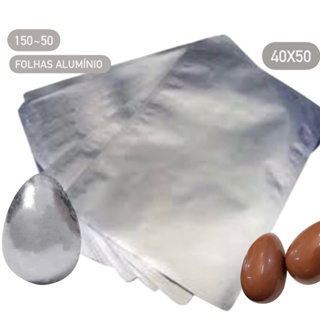 50~150 folha embalagem para ovo de páscoa folha chumbo 40x50 alumínio em Oferta na Shopee