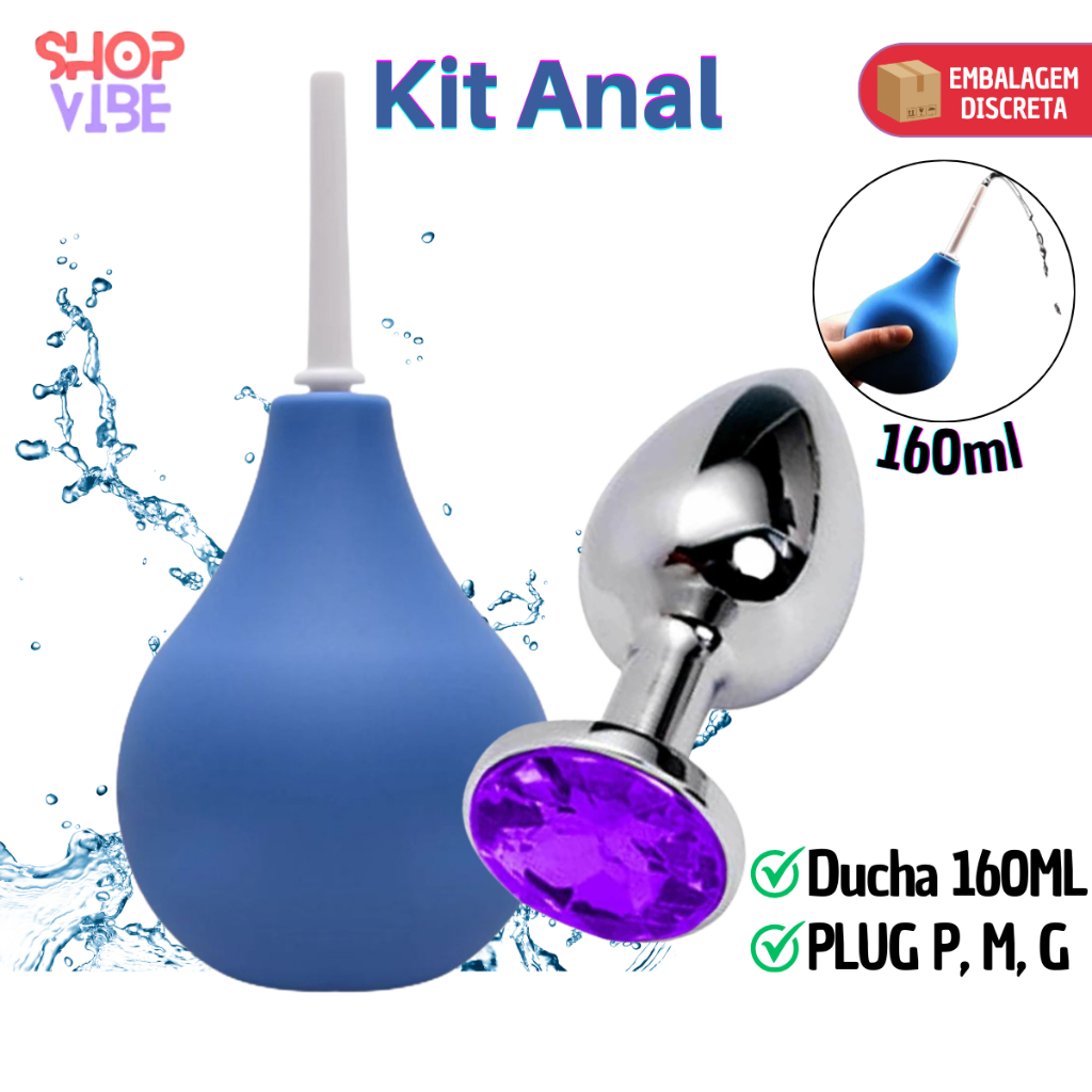 Plug Anal P M G + Ducha Higiênica Íntima Sex Shop Produtos Mais Vendidos em Oferta na Shopee