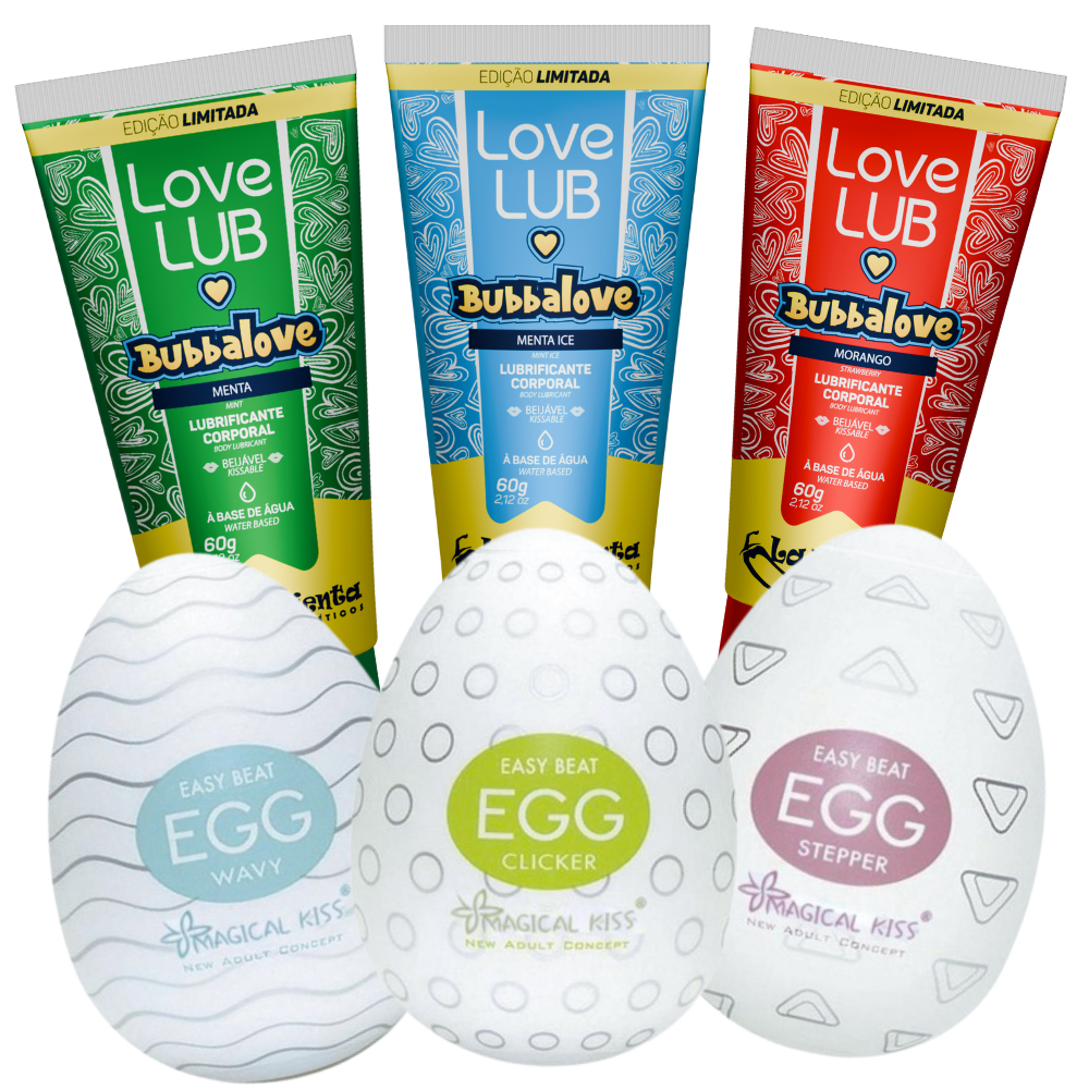 Lubrificante Intimo Feminino + Ovo Masturbador Masculino Kit Egg Sex Shop Produtos Para Casal em Oferta na Shopee