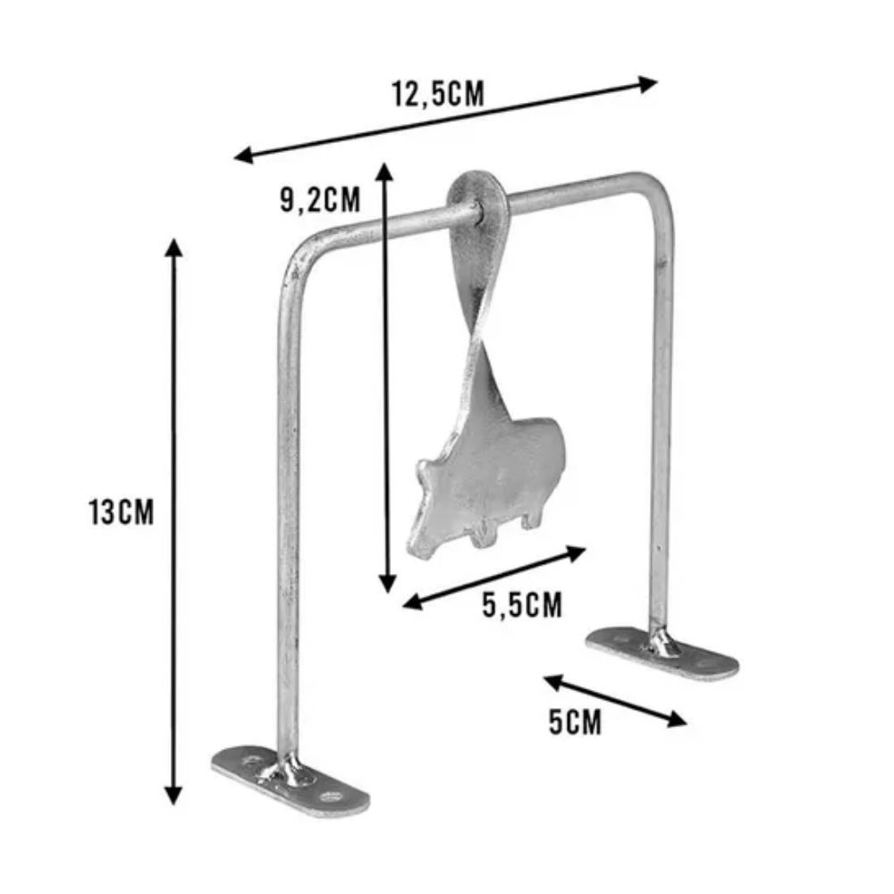Alvo Pendulo Giratorio de  Metal Javali em Oferta na Shopee