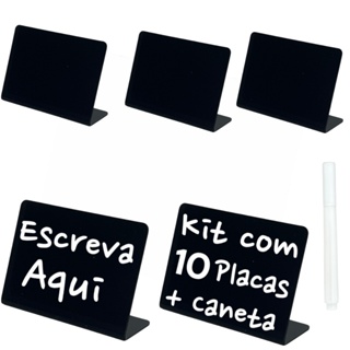 Placa Display Mesa Buffet Vitrine Self-service Porta Preços Restaurante Tag Estufa Quente Kit 10 und em Oferta na Shopee
