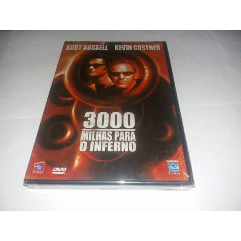 Dvd - 3000 Milhas Para o Inferno - 2001 - Kurt Russell - Kevin Costner - Dublado - Lacrado