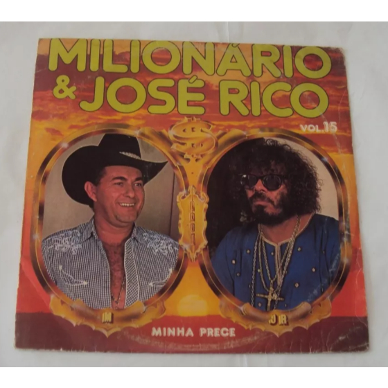 LP Milionário E José Rico - Minha Prece Vol. 15 - Usado